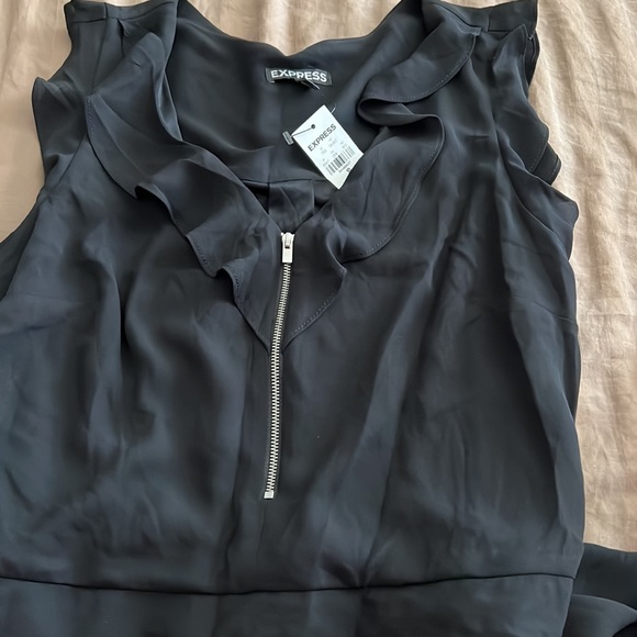 Express Black Raffle Romper ✨✨ Brand New - Picture 2 of 5